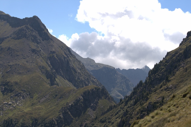 Uno sguardo verso la Forcella in cima al 