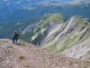 Sulla Forca Rossa - sguardo verso la Val San Pellegrino